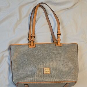 Dooney & Bourke Black and Tan Tote Bag